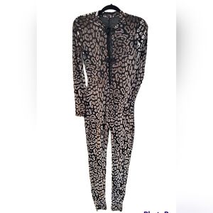 J.ouf Velvet Leppard Catsuit size L
